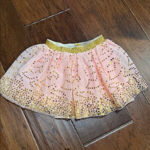 Mud Pie Pink Tutu with Gold Accents